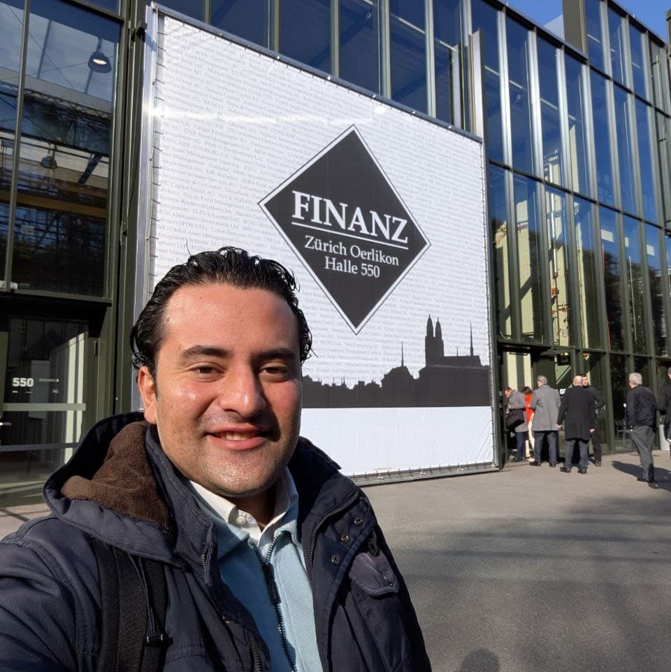Felipe Branch at Finanz25 financial fair in Zürich, Switzerland